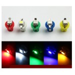 Led bulb 1 smd 5050 socket T5 B8.5D, green color, for dashboard and center console
